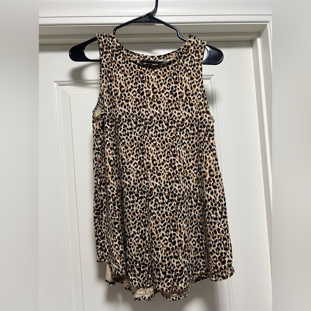 Old Navy Luxe Cheetah / Leopard Print tank top